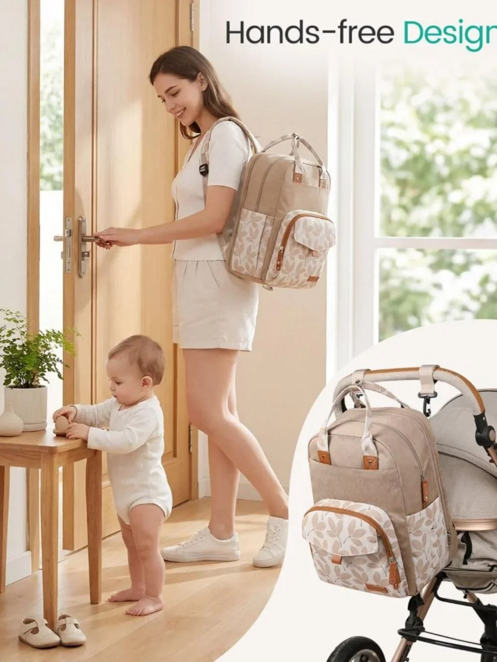Spacious Extra Large Diaper Bag Backpack for Twins | Waterproof, 19 Pockets